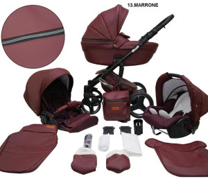 Детская универсальная коляска Mikrus Comodo Silver  2 в 1